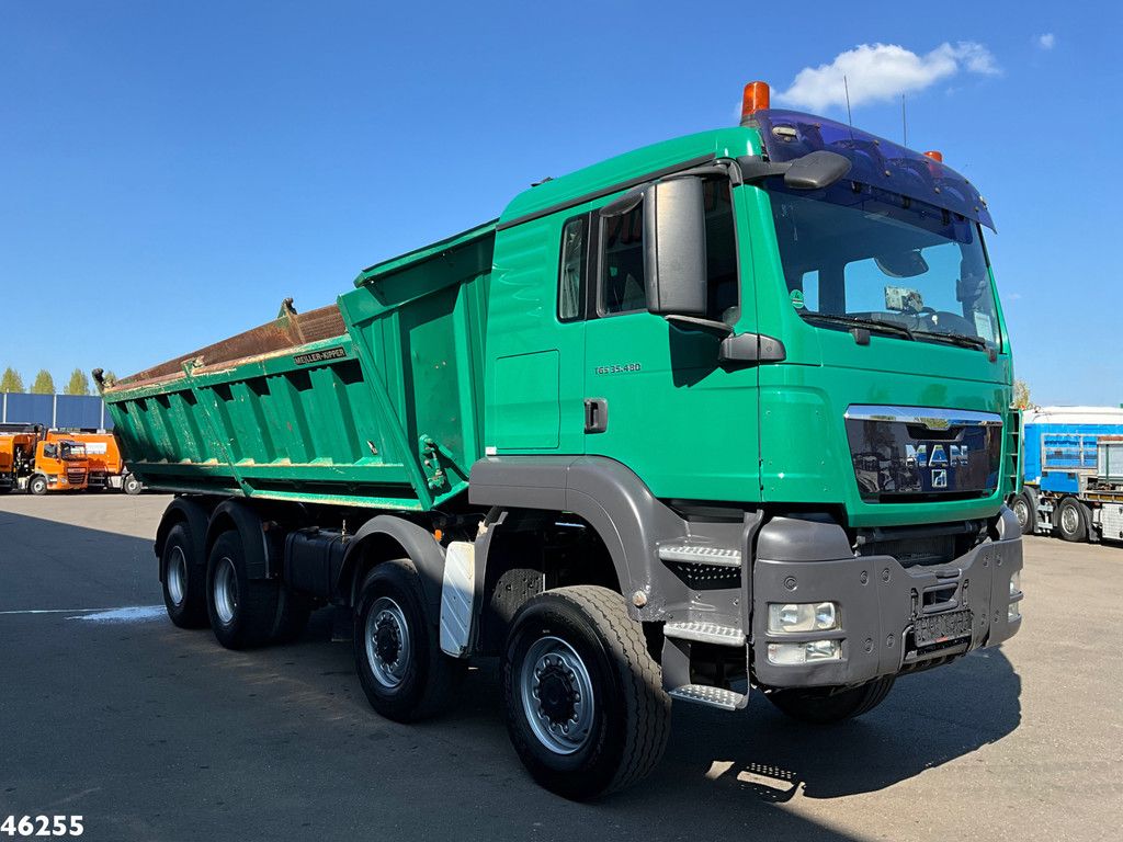 MAN TGS 35.480 8x8 Manual Full Steel Meiller 14m³ Kipper