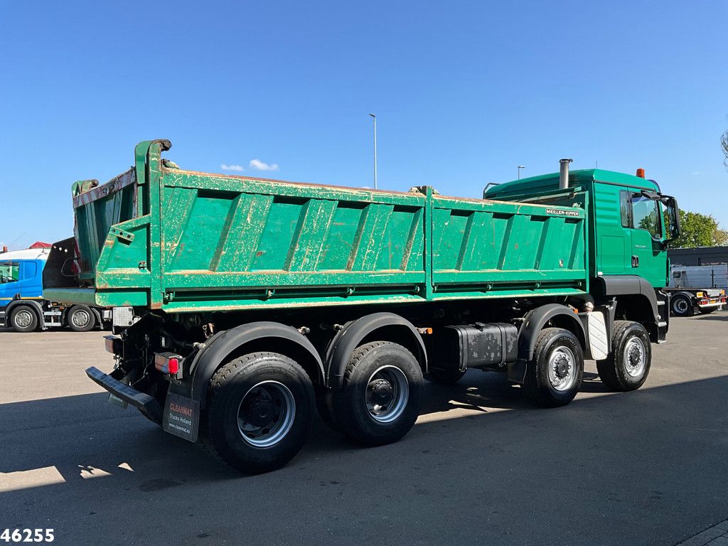 MAN TGS 35.480 8x8 Manual Full Steel Meiller 14m³ Kipper