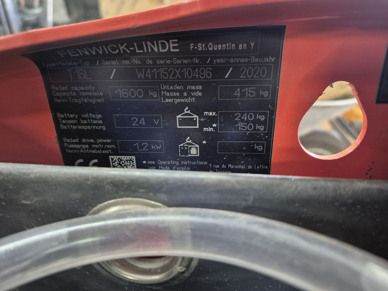 Linde T16L bj 2020 1509 uur Ingebouwde oplader
