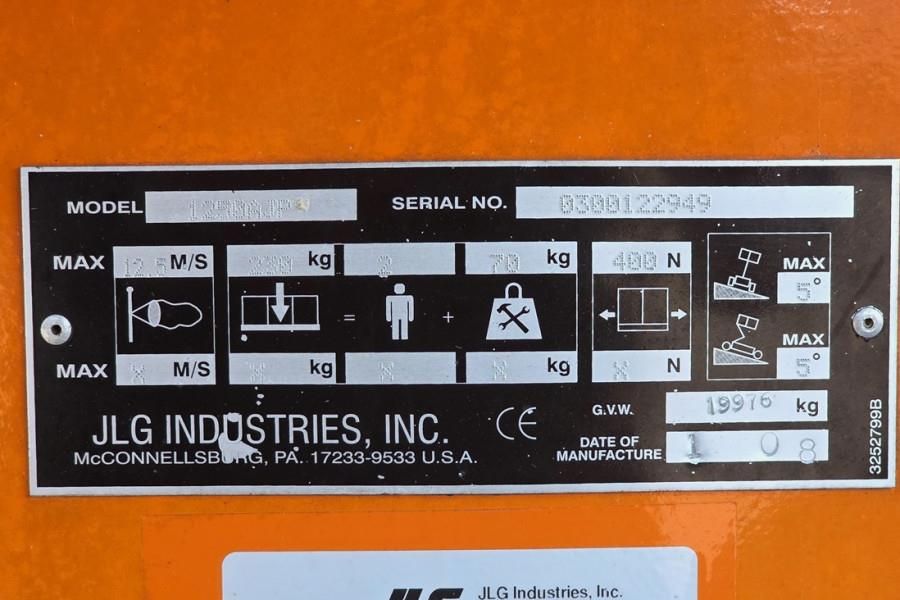 JLG 1250AJP Diesel, 4x4x4 Drive, 40.1m Working Height,