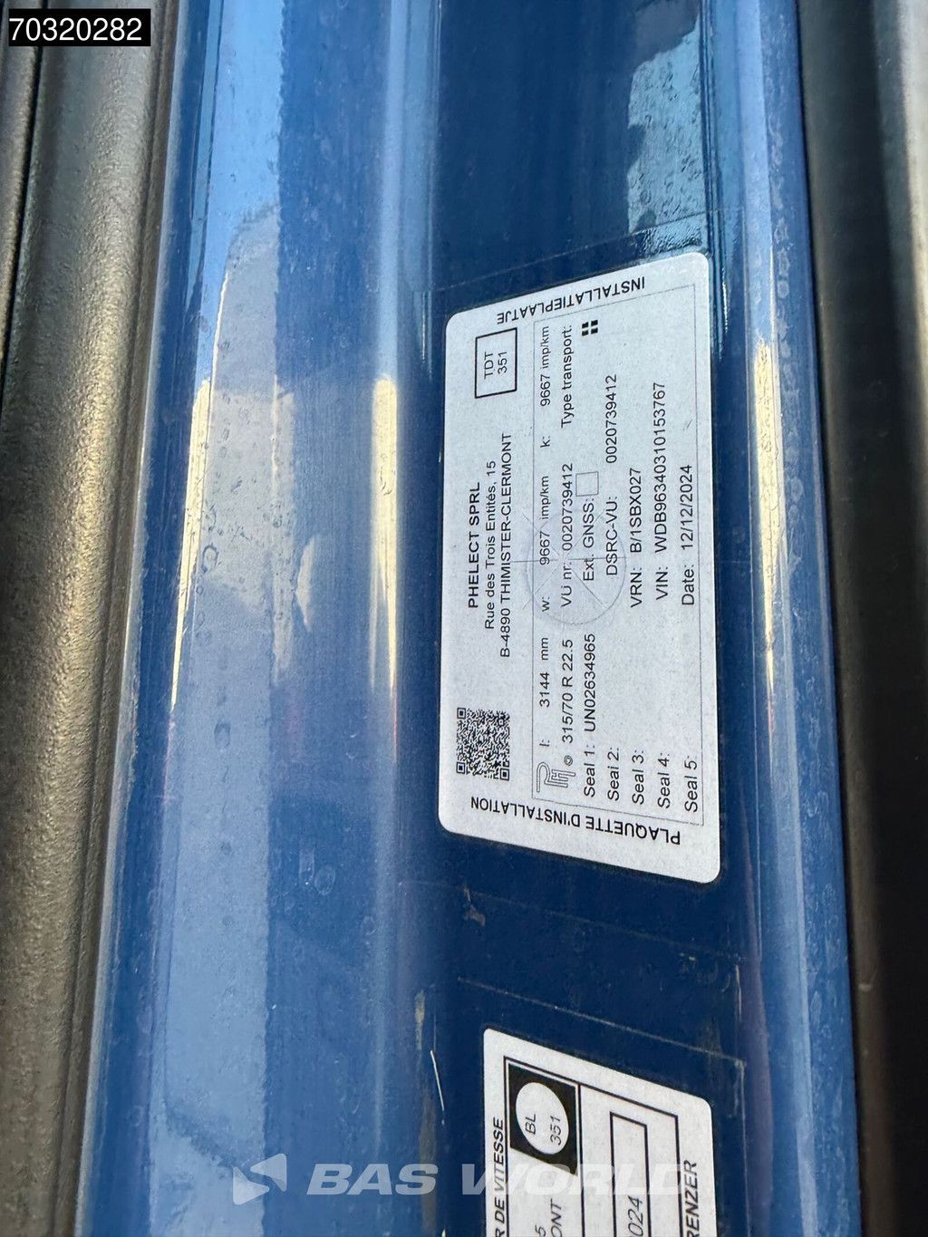 Mercedes Actros 1845 4X2 StreamSpace Euro 6