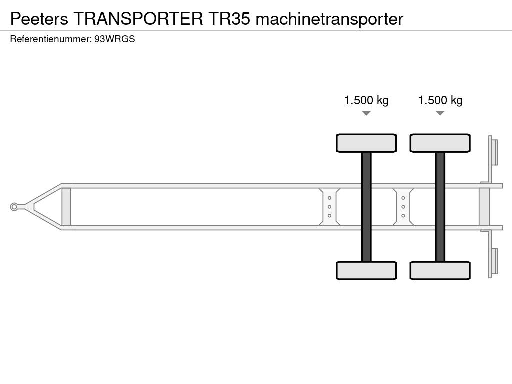 Peeters TRANSPORTER TR35 machinetransporter