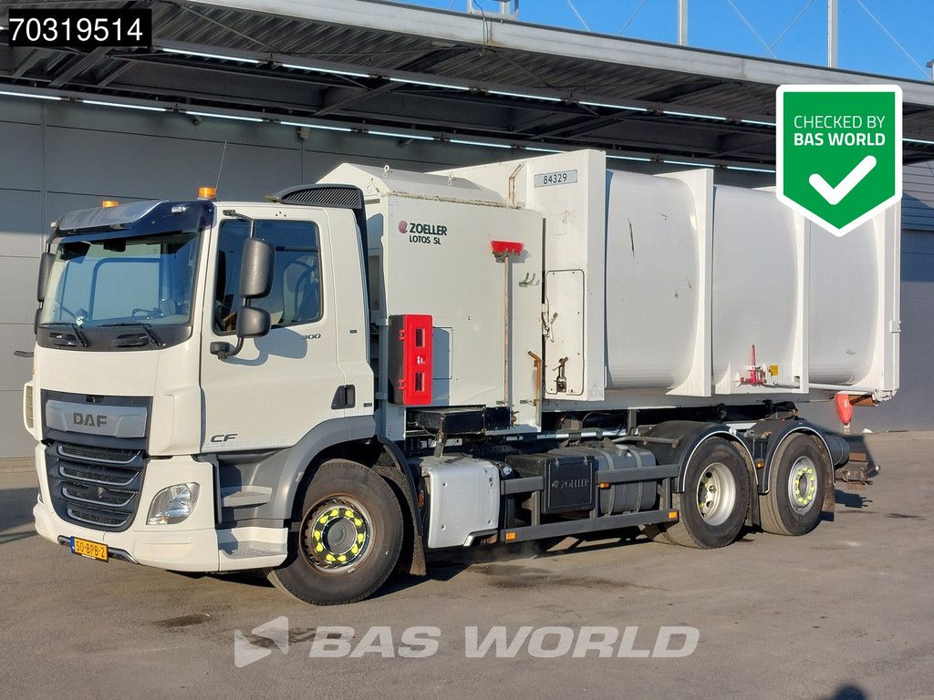 DAF CF 300 6X2 NL-truck Zoeller Lotos Seitenlader chain system Automatic Euro 6
