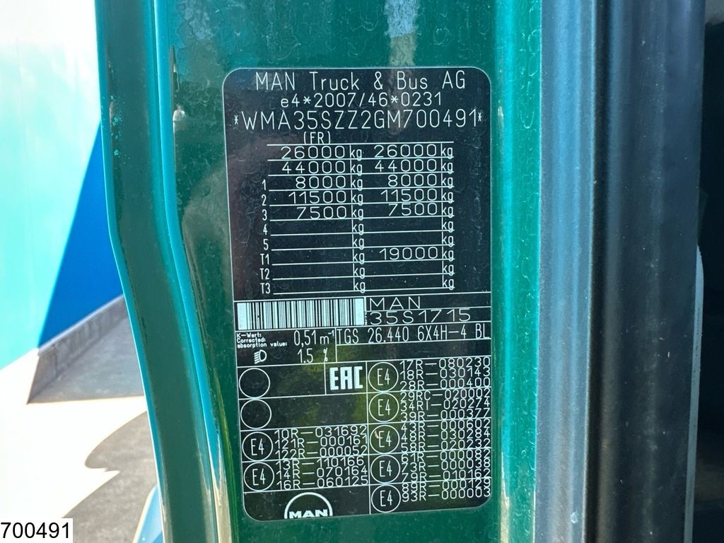 MAN TGS 26 440 EURO 6, 6x4, Hydrodrive