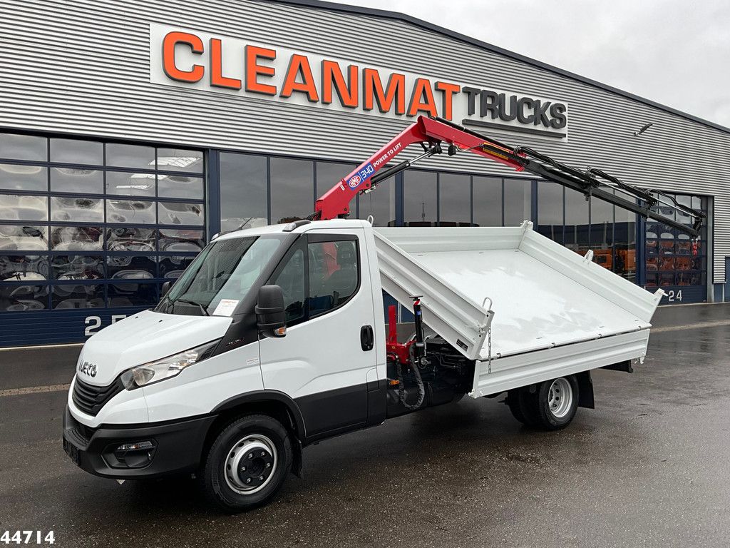 Iveco Daily 72C18 HMF laadkraan 3,4 Tonmeter laadkraan + Meiller 3-zijdige kipper New & Unused!!