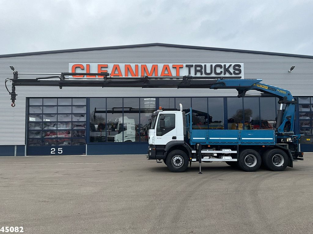 Iveco Trakker 260T41 Euro 5 6x4 Full Steel Palfinger 36 Tm laadkraan Just 133.291 km!