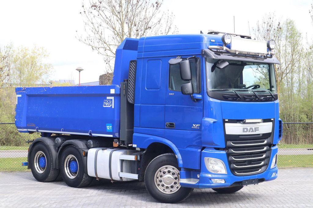 DAF XF 510 6X4 | TRACTOR + TIPPER | RETARDER
