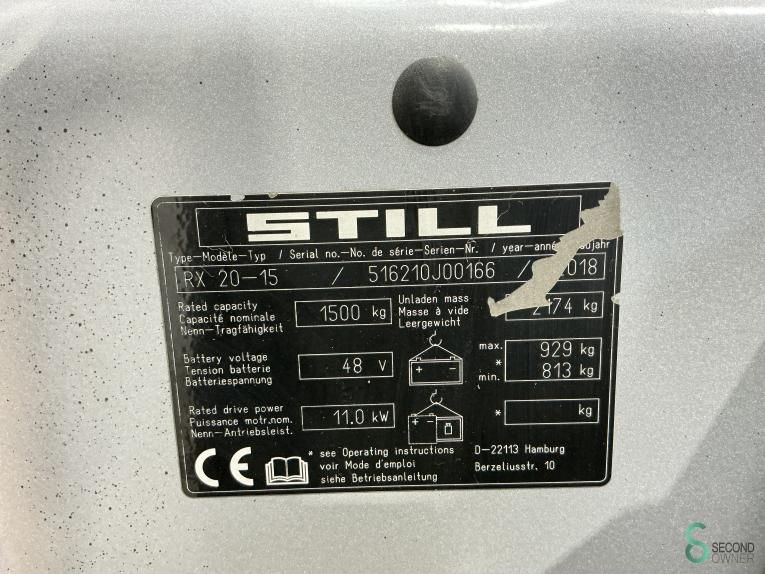 Heftrucks Elektrisch Still RX20-15 2018