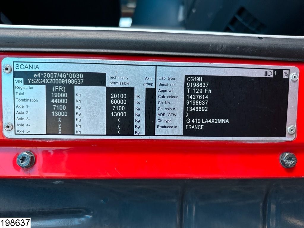 Scania G 410 EURO 6, Retarder, PTO, Hydrauliek, ADR