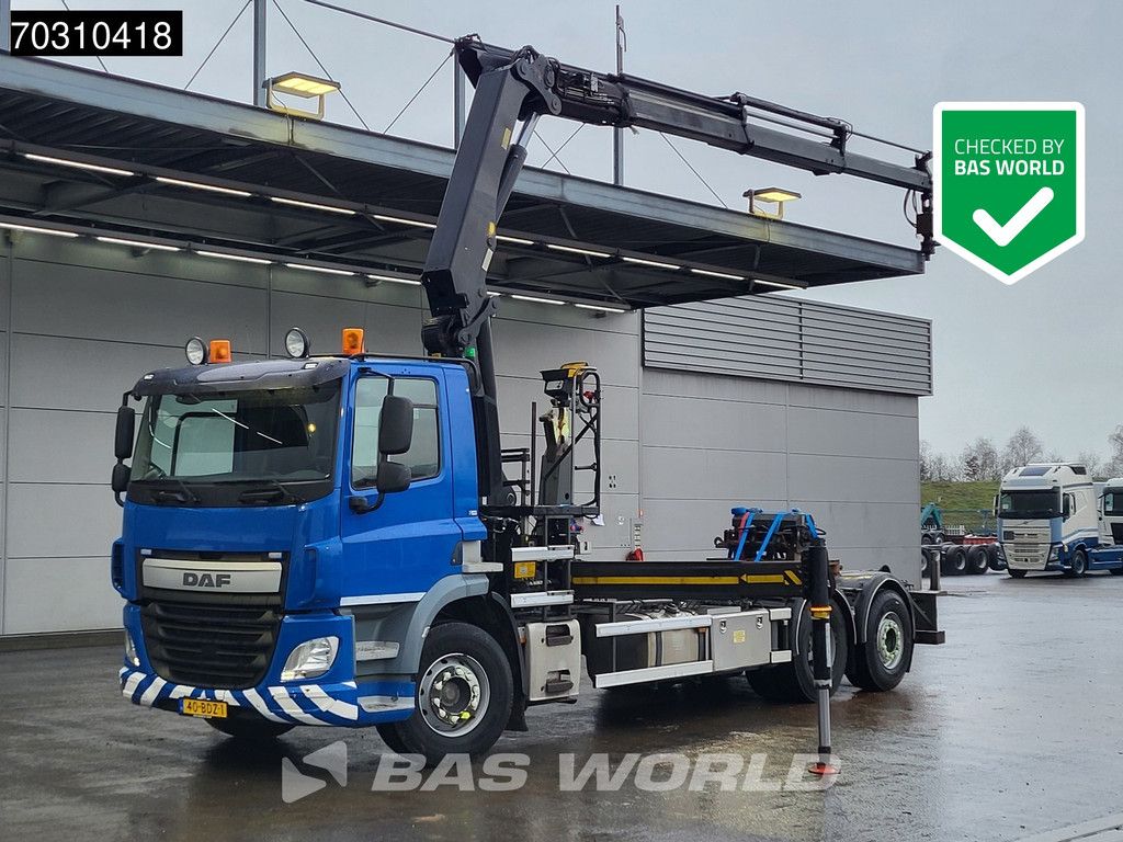 DAF CF 330 6X2 VDL 20-6200 Palfinger PK 22002-EH Kran Crane Lift+steering Axle Euro 6