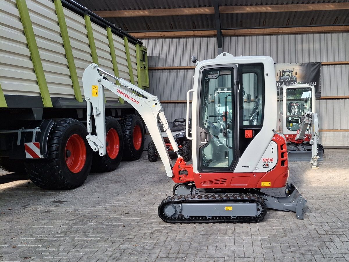 Takeuchi TB216, minigraver, minikraan, BJ2024, Nieuw!