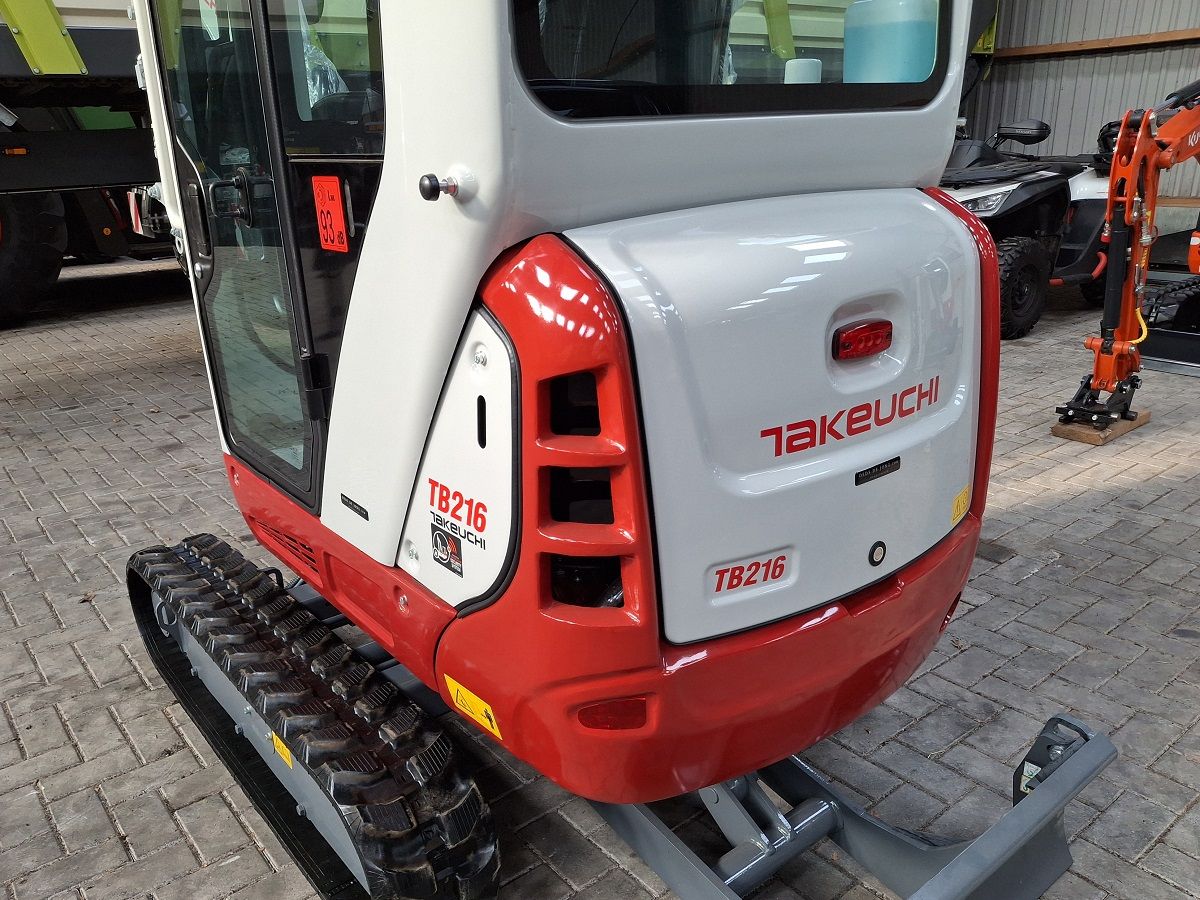 Takeuchi TB216, minigraver, minikraan, BJ2024, Nieuw!