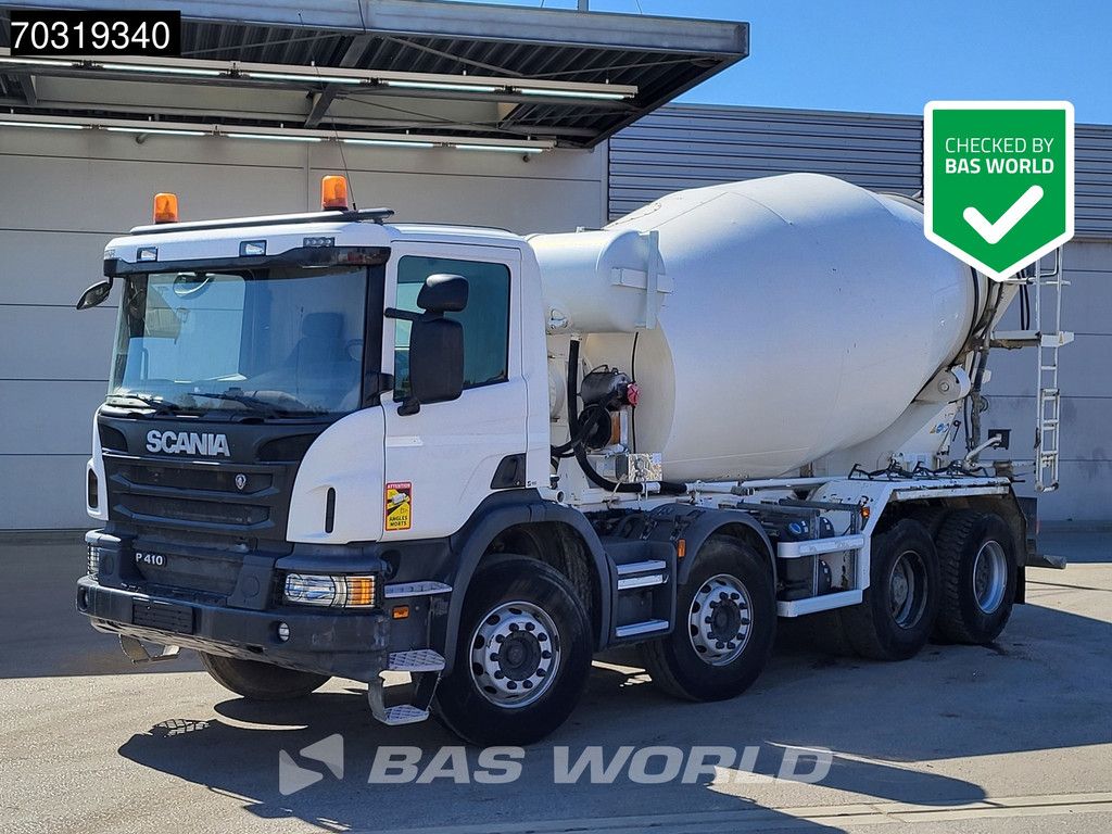 Scania P410 8X4 9m3 Liebherr HTM 904 FL mixer Steel suspension Big-Axle Euro 6