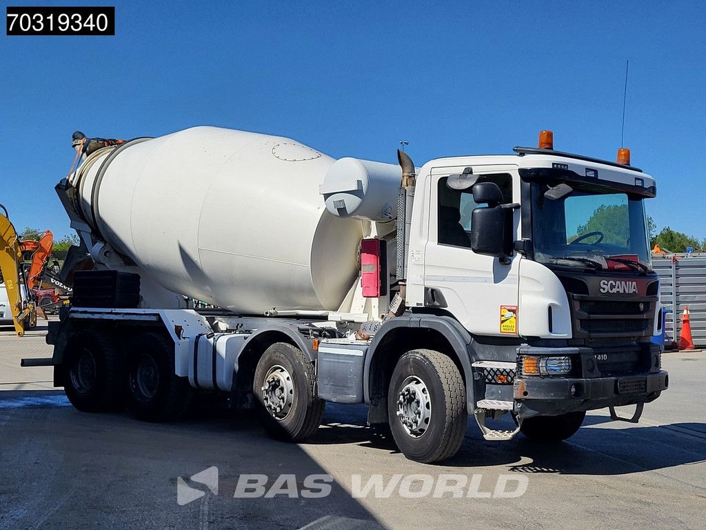 Scania P410 8X4 9m3 Liebherr HTM 904 FL mixer Steel suspension Big-Axle Euro 6