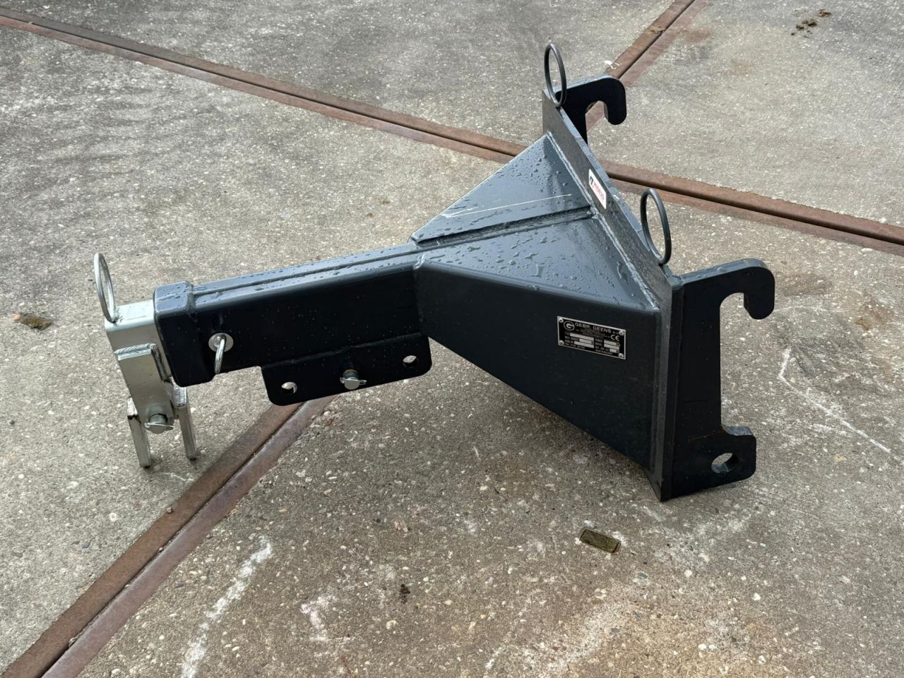 Gebr. Geens uitschuifbare hijsarm Giant aansluiting