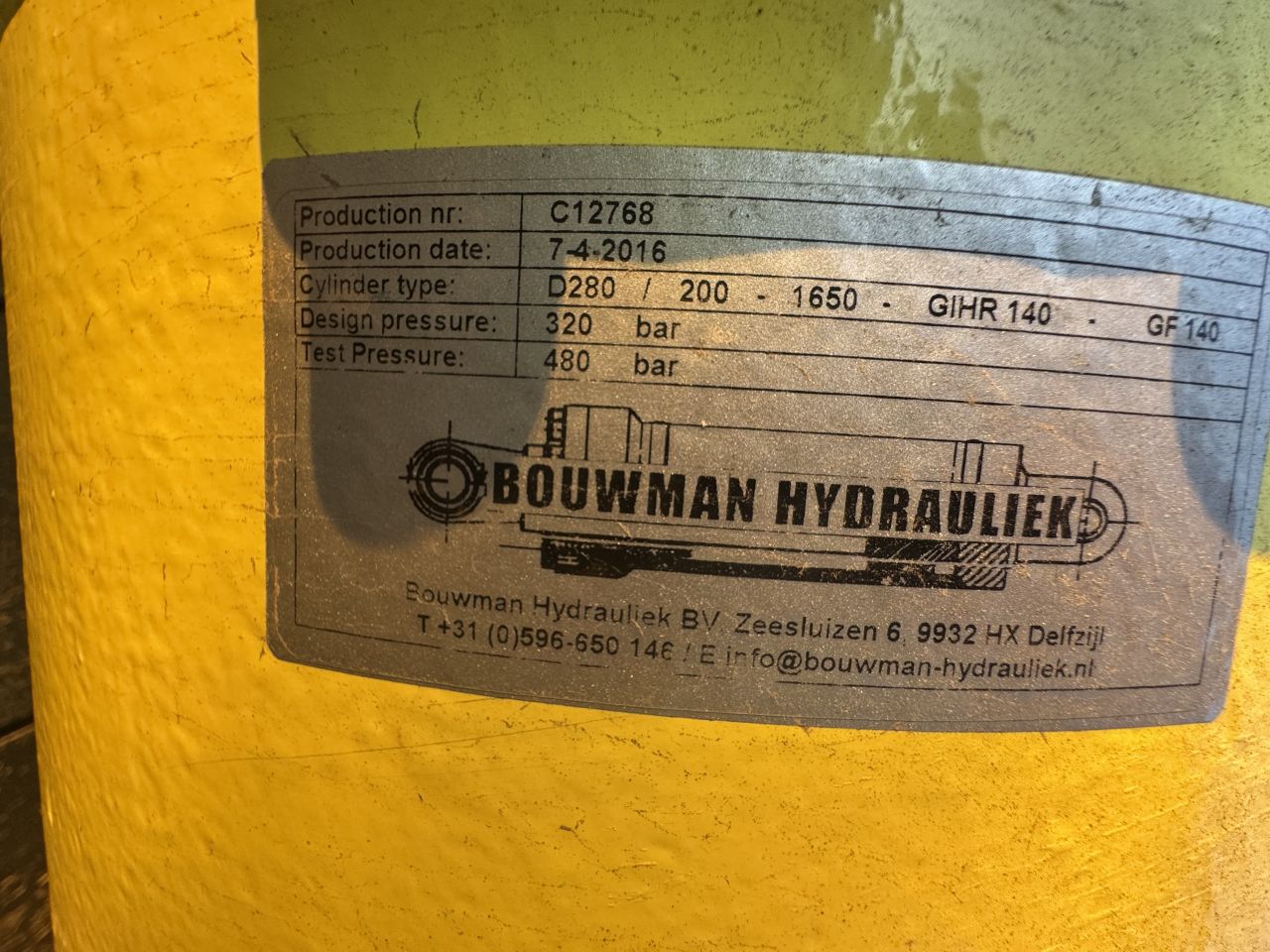 Hydraulische cilinders groot