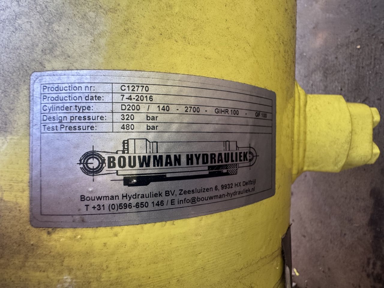 Hydraulische cilinders groot