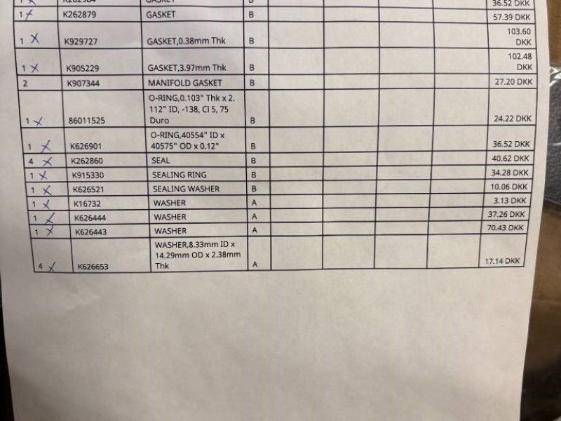 CNH Pakningssæt f/ motor