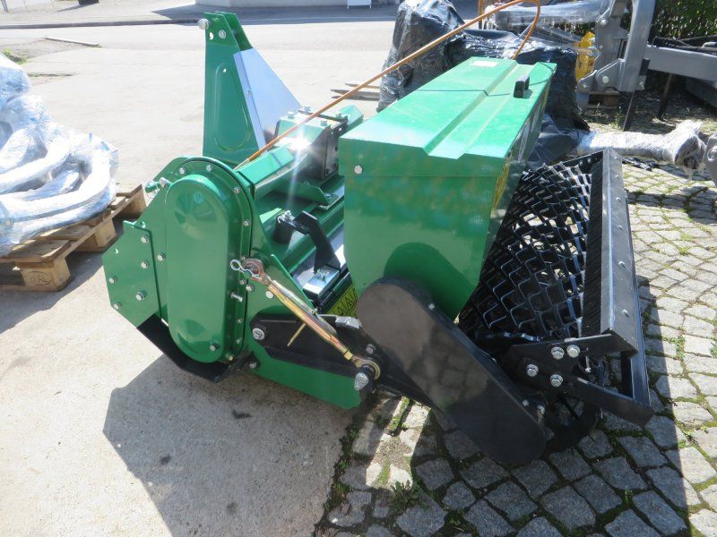125 Bodenumkehrfräse + Saatgutbehälter + Gelenkwelle