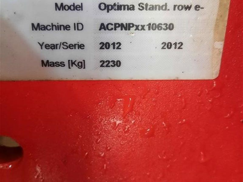 Kverneland Optima Stand Row E Drive