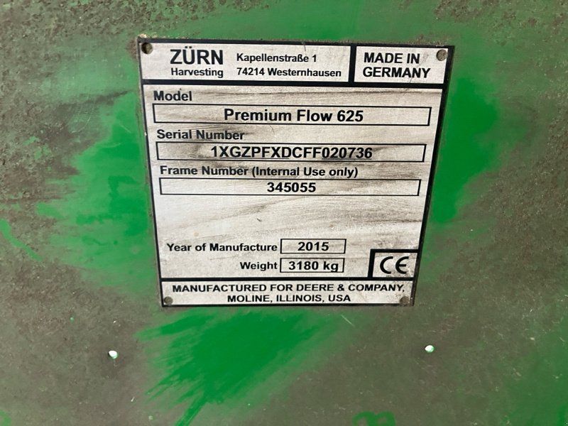 John Deere T660i mit 625PF Schneidwerk