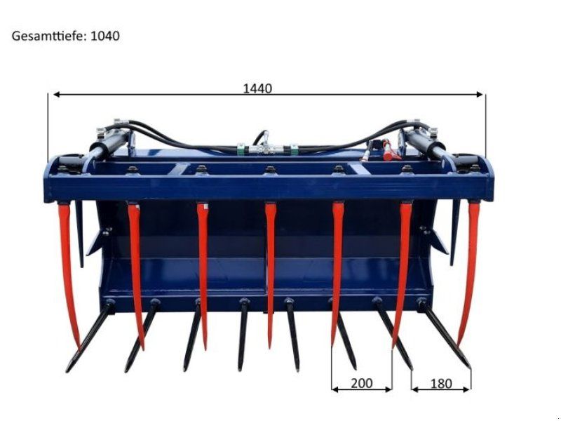 FK Machinery Krokodilgebiss Silozange 1,50m