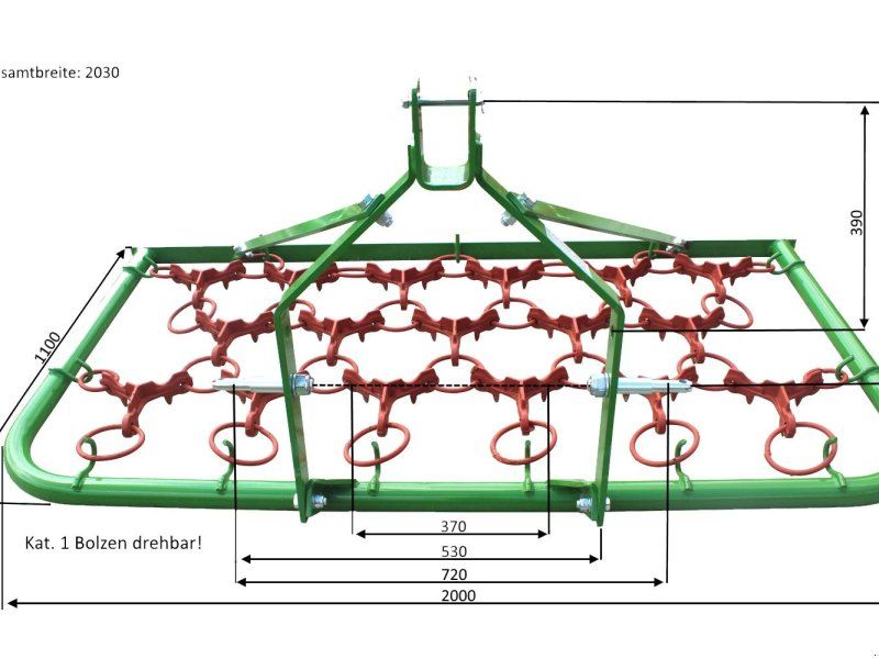 Wallentin & Partner Wiesenschleppe 2,00 m einteilig