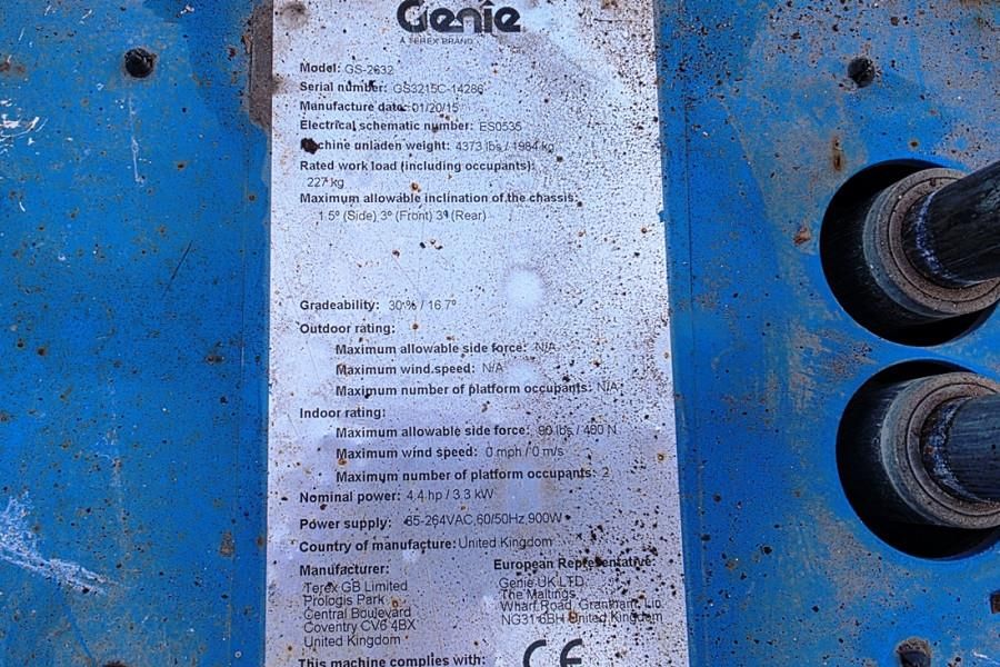 Genie GS2632 Electric, 10m Working Height, Non Marking T