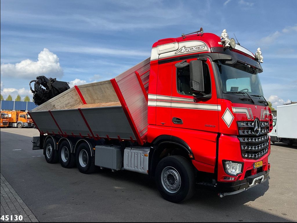 Mercedes-Benz Arocs 3263 8x4 Euro 6 Hiab 37 Tonmeter laadkraan + Fly-Jib