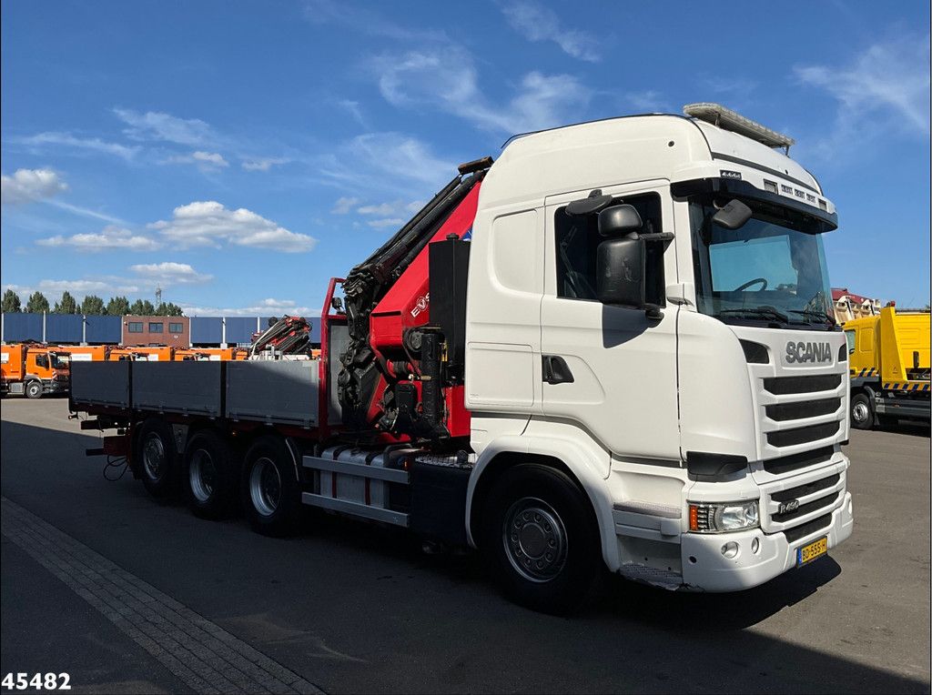 Scania R 490 8x4 Euro 6 Retarder HMF 60 Tonmeter laadkraan + Fly-Jib