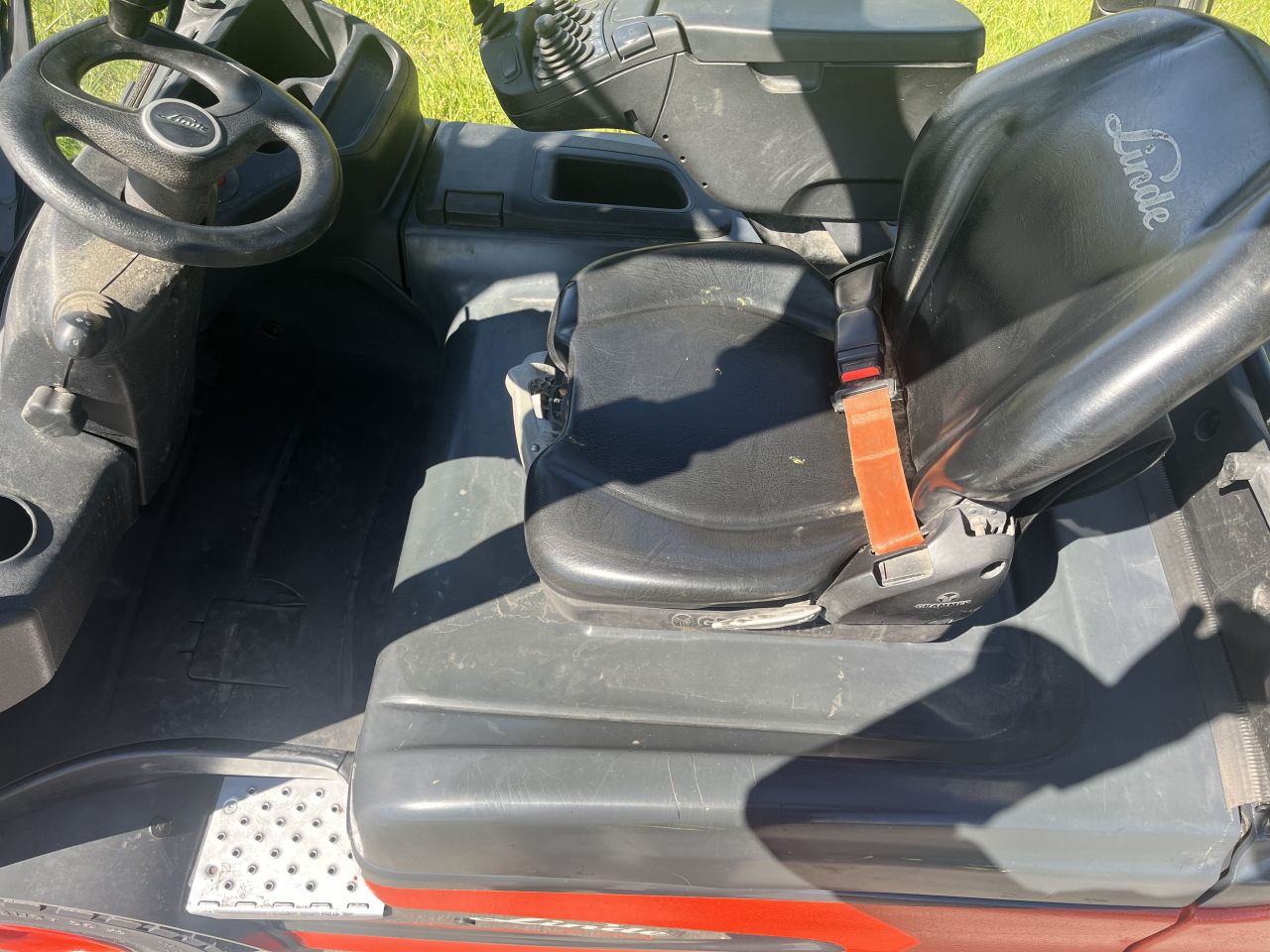 Linde E25-01 elektrische heftruck triplo vorkversteller