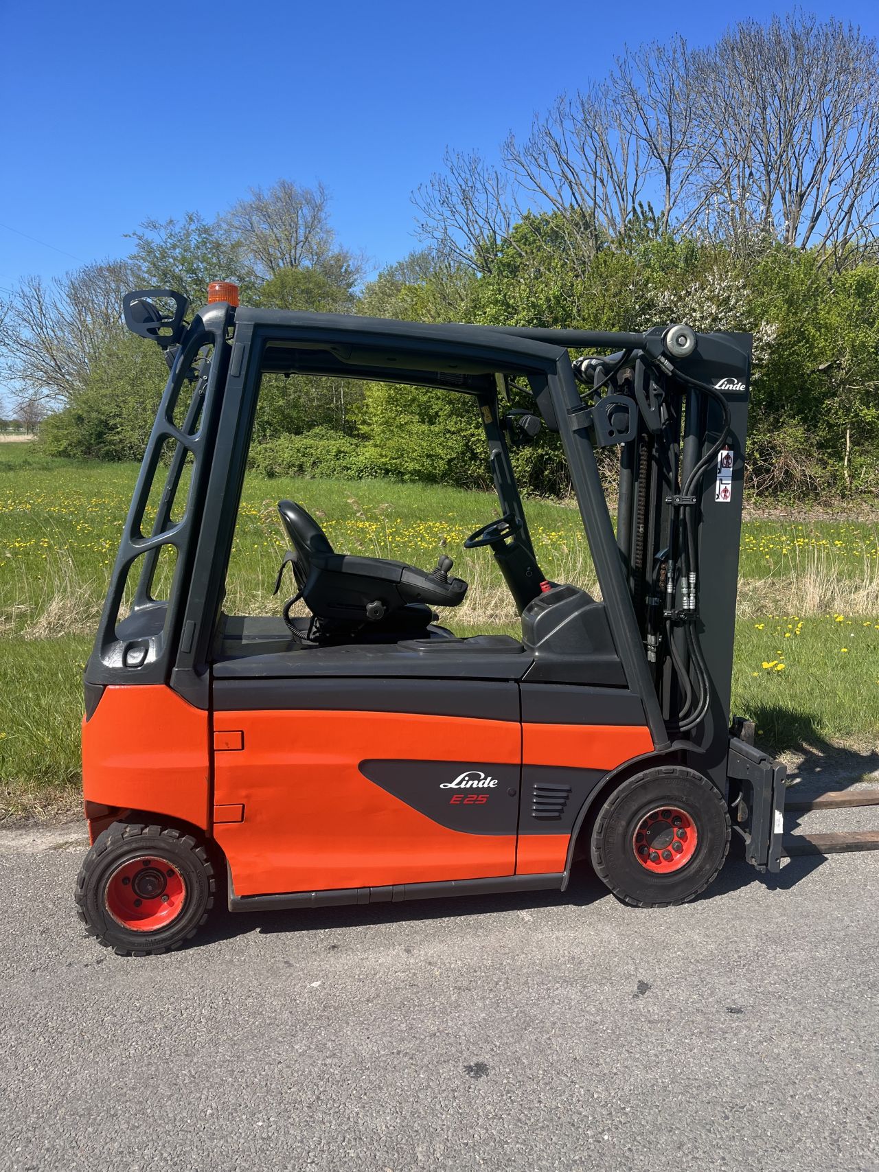 Linde E25L elektrische heftruck 2019 trilpo Sideshift