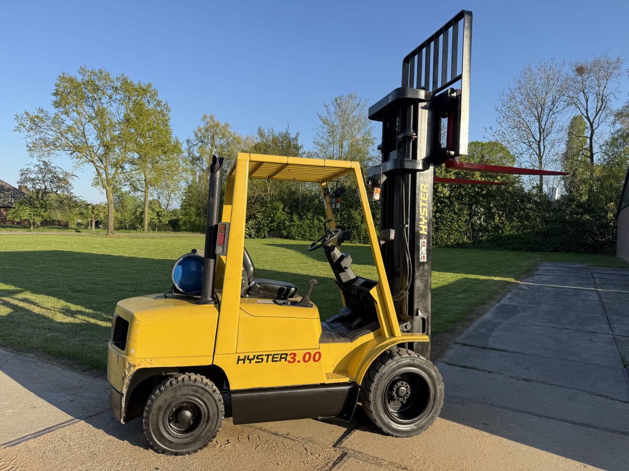 Hyster 3 tonner lpg heftruck triplex 6M freelift Sideshift