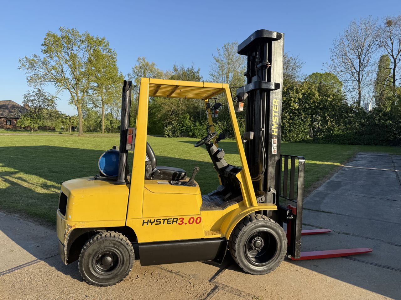 Hyster 3 tonner lpg heftruck triplex 6M freelift Sideshift