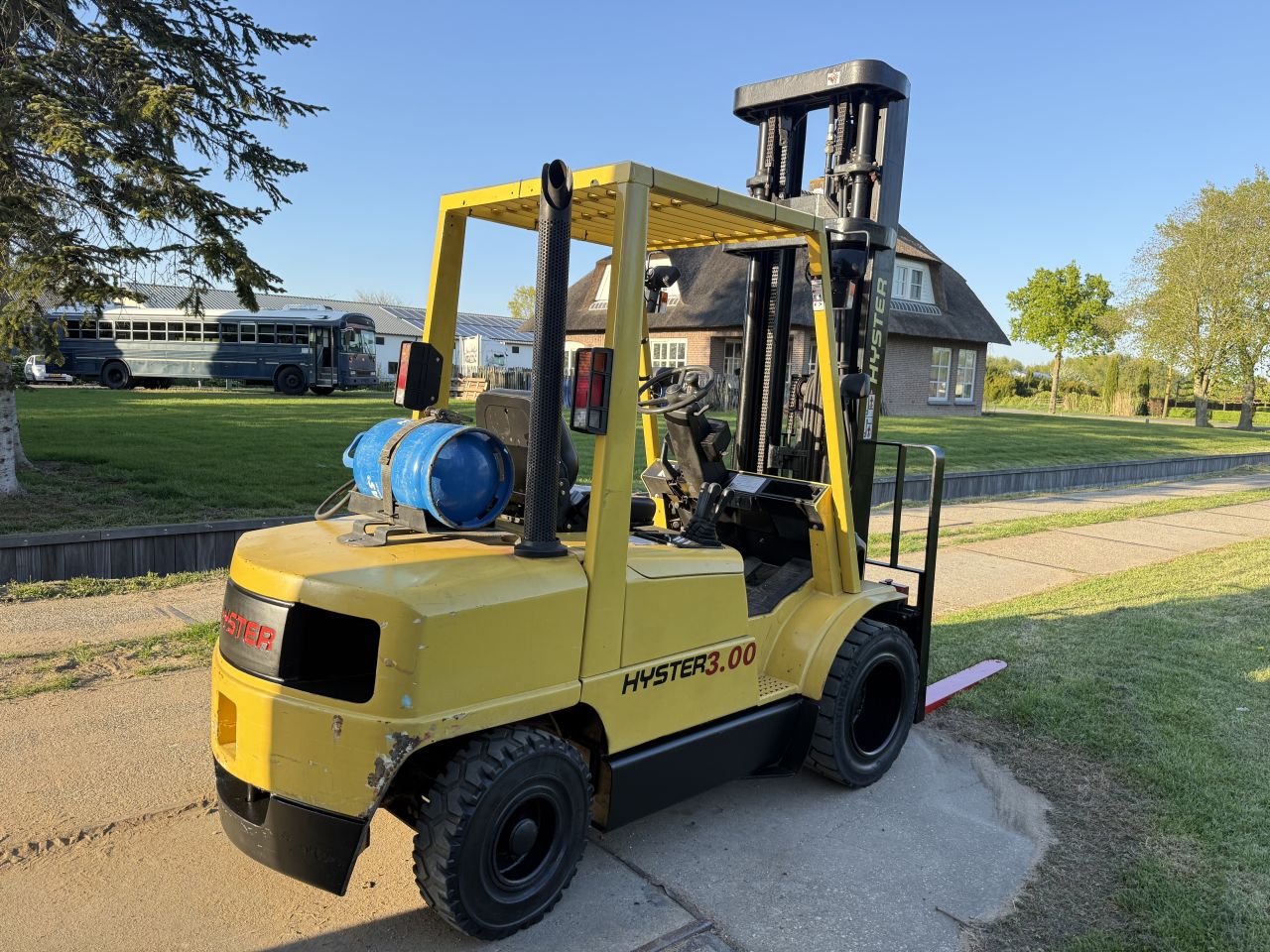 Hyster 3 tonner lpg heftruck triplex 6M freelift Sideshift