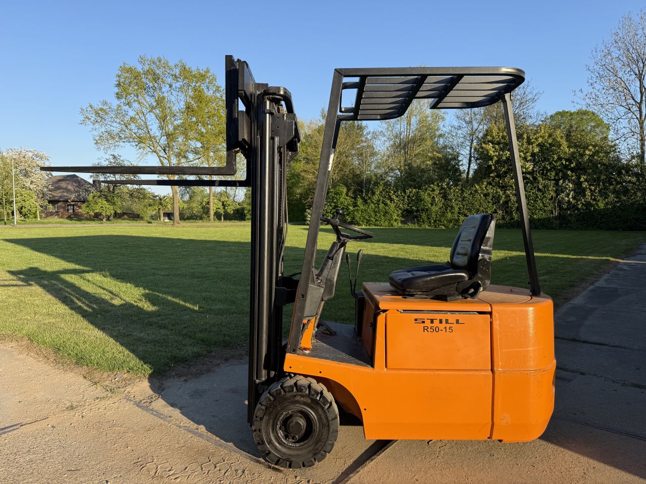 Still 1500KG elektrisch 3-delig 4.4M freelift Sideshift