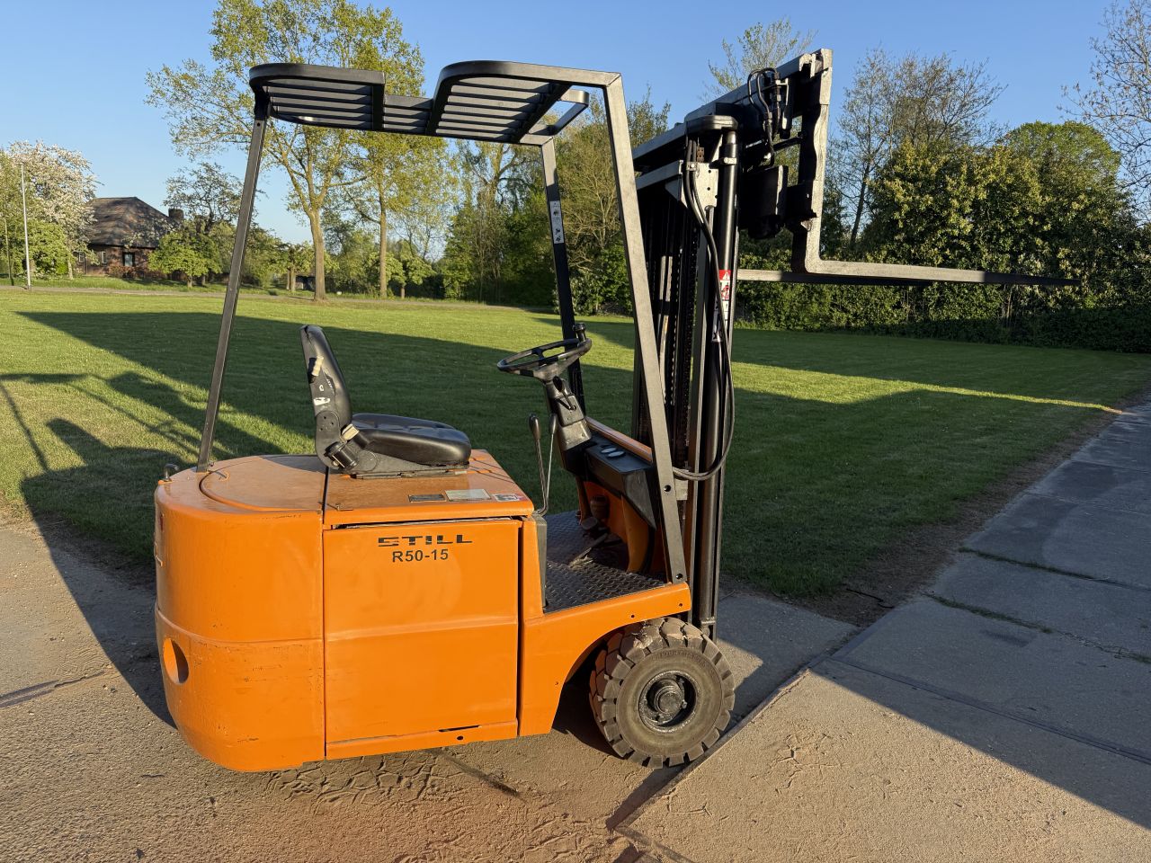 Still 1500KG elektrisch 3-delig 4.4M freelift Sideshift