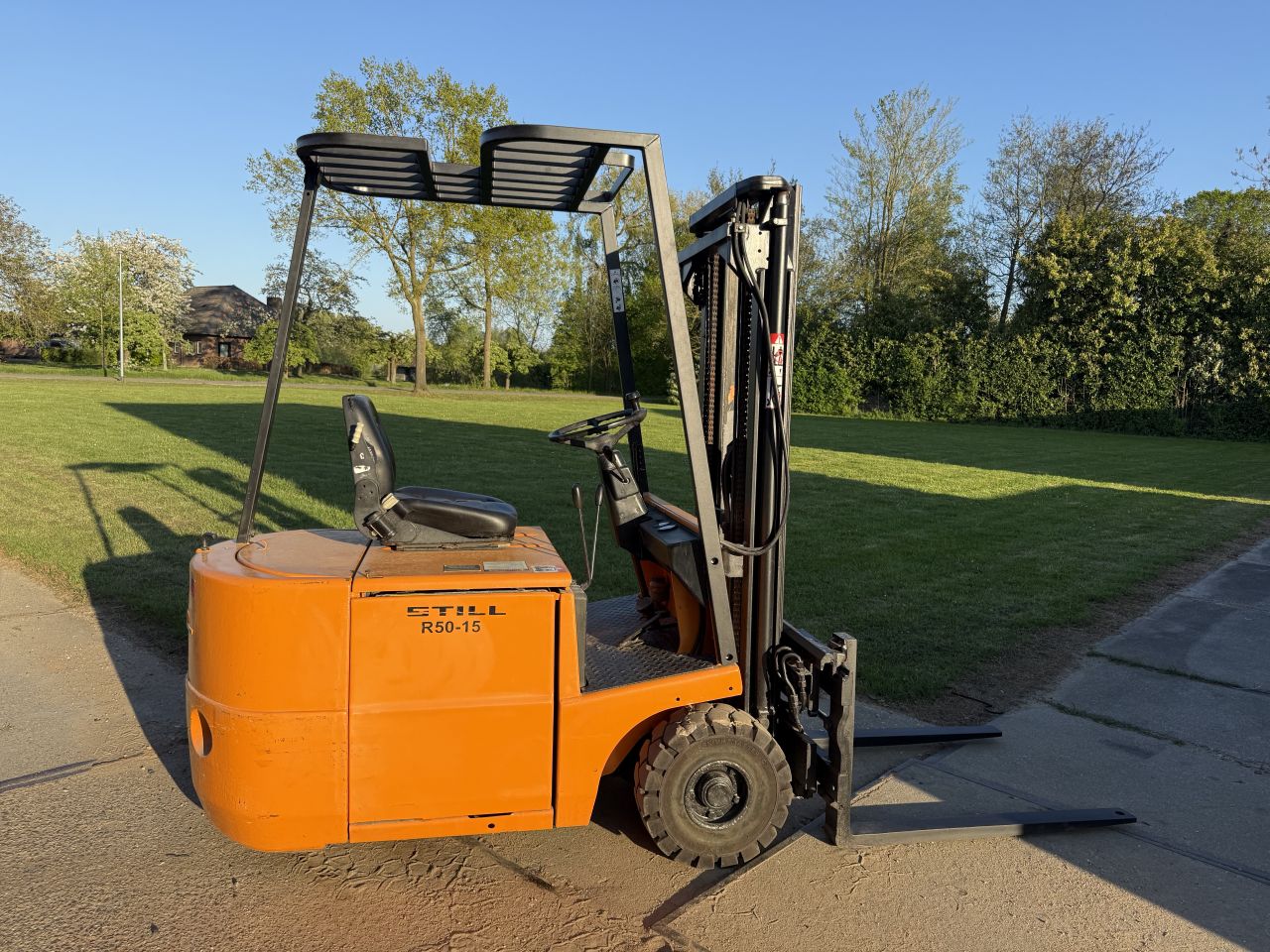 Still 1500KG elektrisch 3-delig 4.4M freelift Sideshift