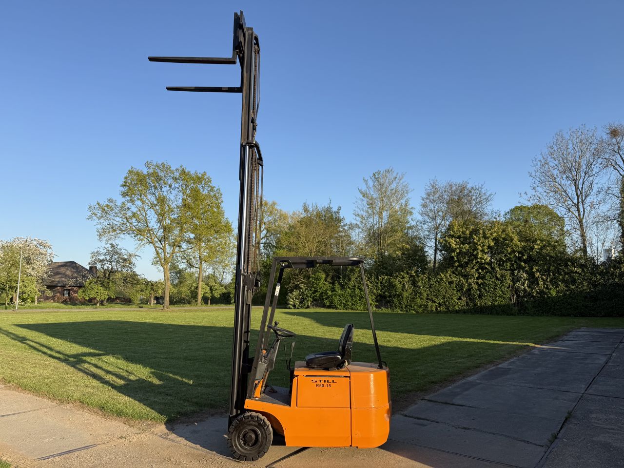 Still 1500KG elektrisch 3-delig 4.4M freelift Sideshift