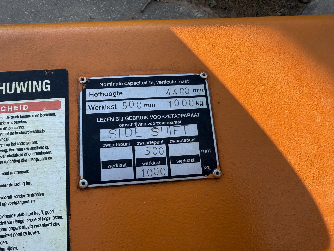 Still 1500KG elektrisch 3-delig 4.4M freelift Sideshift