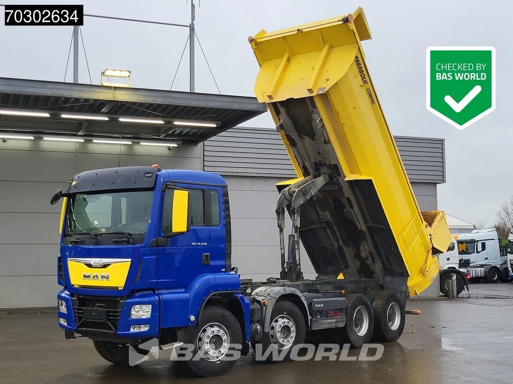 MAN TGS 35.440 8X4 14m3 tipper Steelsuspension Big-Axle Retarder Automatic Euro 6