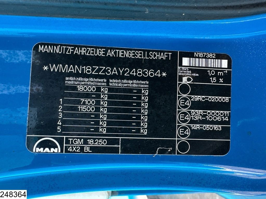 MAN TGM 18 250 EURO 5, Palfinger