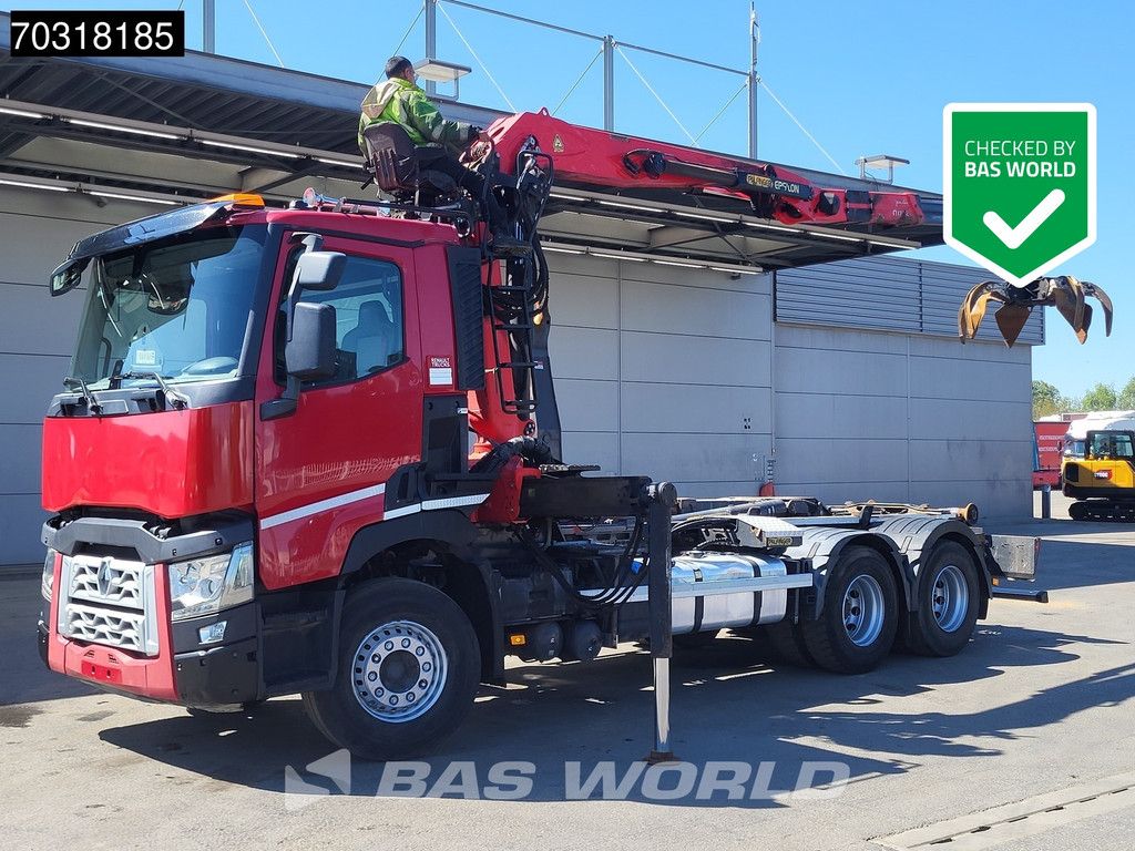 Renault C 460 6X2 Palfinger Epsilon Q170Z96 Crane Kran + 20t Containersystem Lift-Axle Euro 6
