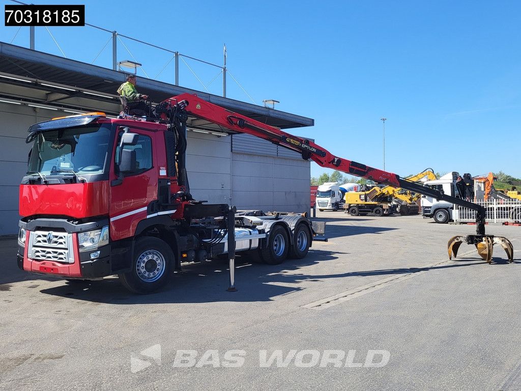 Renault C 460 6X2 Palfinger Epsilon Q170Z96 Crane Kran + 20t Containersystem Lift-Axle Euro 6