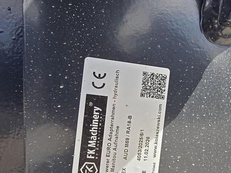 FK Machinery Hydraulischer Adapter Manitou auf Euro Aufnahme