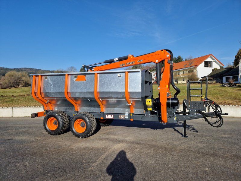 MTM 15T 15to Rückewagen 9,8m Kran Druckluft Astwanne Funk