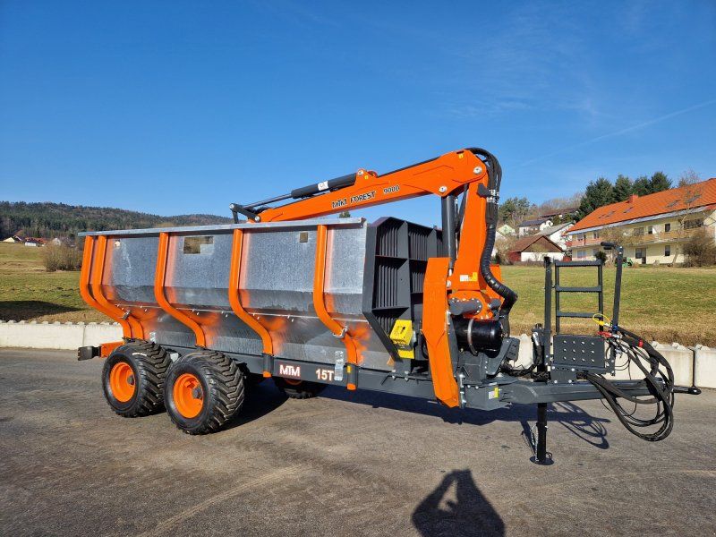 MTM 15T 15to Rückewagen 9,8m Kran Druckluft Astwanne Funk