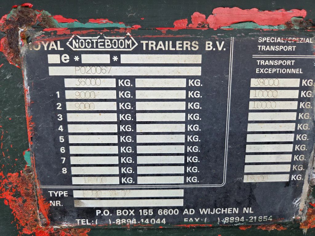 Nooteboom EURO-38-02 low bed