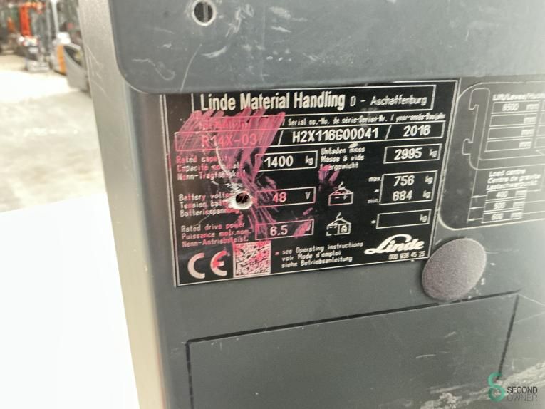 Reachtrucks Electric Linde R14X-03 2016