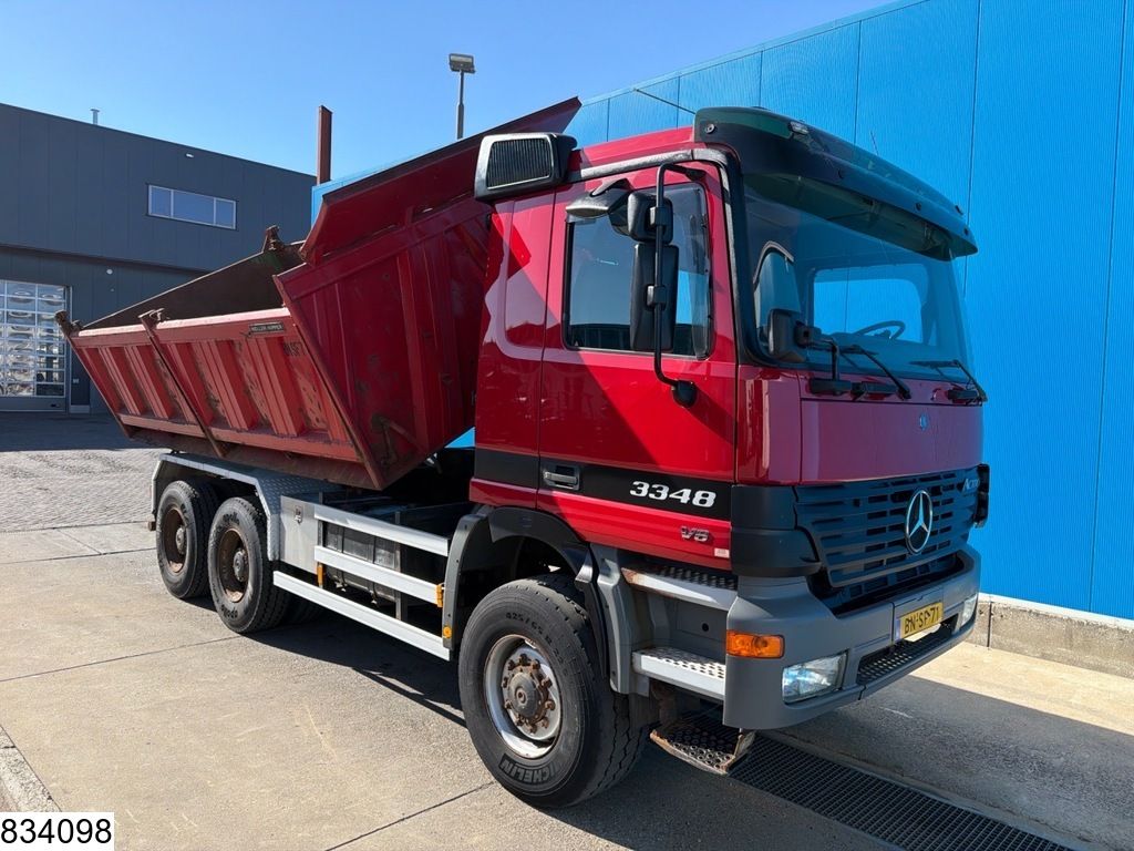 Mercedes Actros 3348 6x6, Euro 3, V8, PTO, Steel suspension